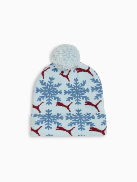 PUMA Fair Isle Winter Pom Pom Snowflake Beanie