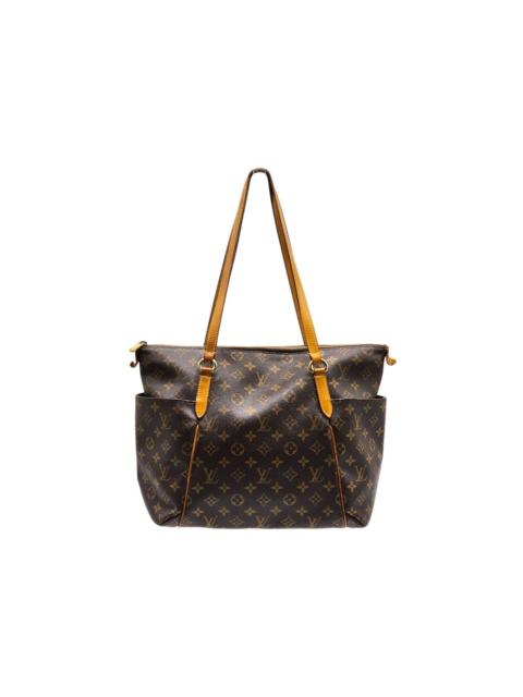 Louis Vuitton Monogram Canvas Leather Totally MM Tote Bag Made in France