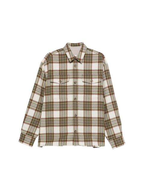 AMI Paris Wool checked overshirt