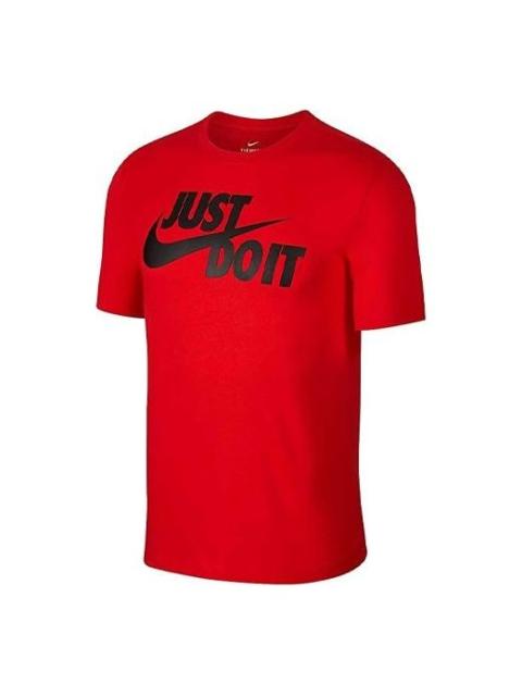 Nike Men's Nike Sportswear JDI Large Logo Short Sleeve Large Red T-Shirt AR5007-657