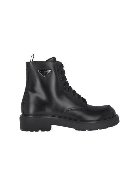 Prada Men Logo Ankle Boots