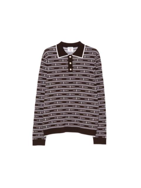 CASABLANCA Casablanca Brown Polo Shirts Men
