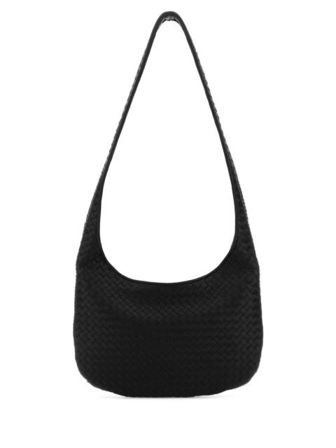 Bottega Veneta Bottega Veneta Men Black Nappa Leather Veneto Crossbody Bag