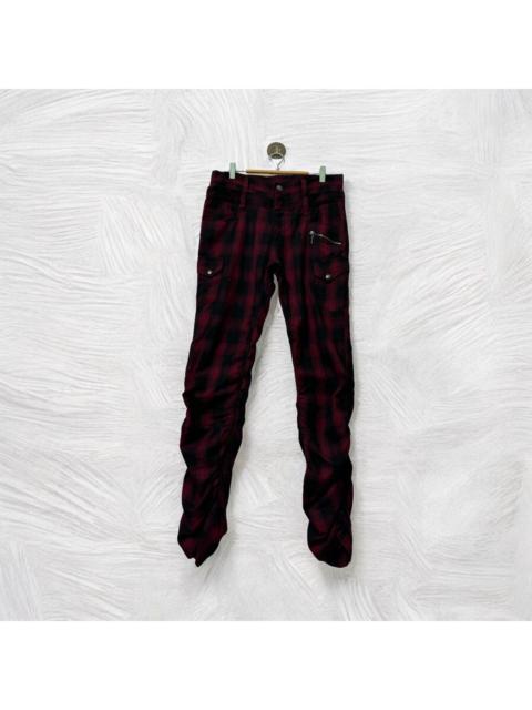 Hysteric Glamour VINTAGE PLAID TARTAN DOUBLE FOCUS STACKED PANT