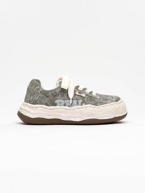 Maison MIHARAYASUHIRO "OLIVER" OG Sole Graffiti Printed Canvas Low-top Sneaker