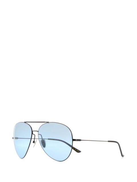 GUCCI Gucci Men Black Metal Pilot Sunglasses