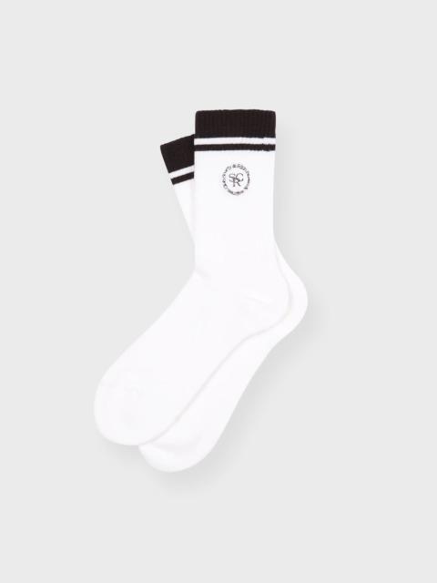 Sporty & Rich Socks SRHWC  Vit/brun ONESIZE