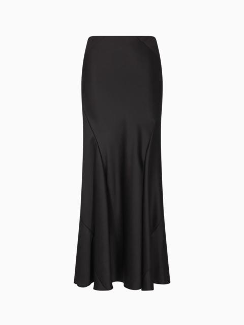 GIORGIO ARMANI LONG SKIRT IN DOUBLE SILK SATIN
