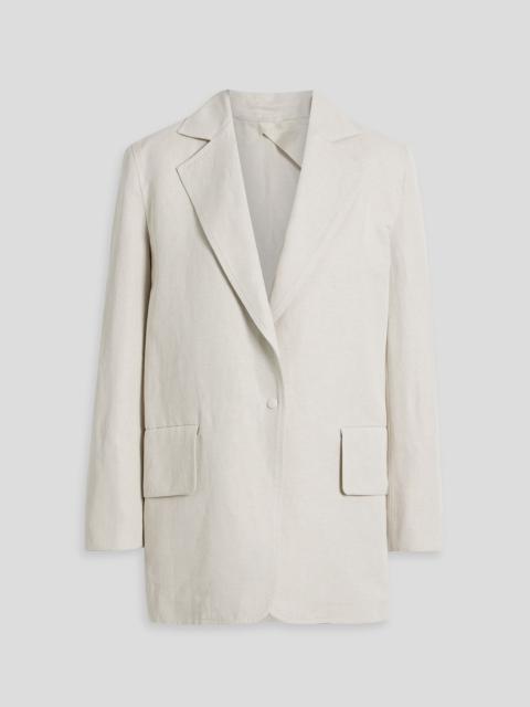 Max Mara Mosa cotton and linen-blend canvas blazer