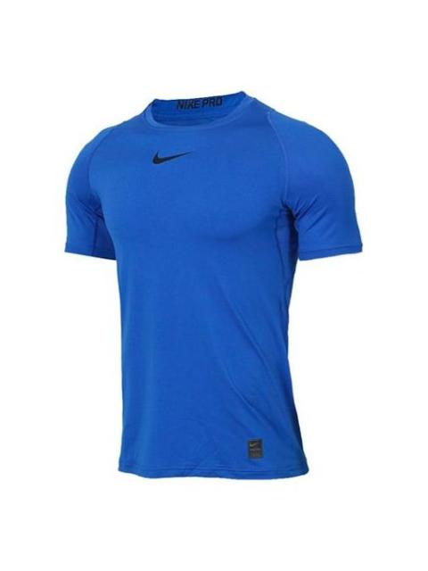 Nike Nike Pro Breathable Quick Dry Sports Running Training Gym Clothes Blue 838094-480