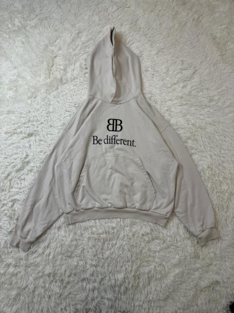 BALENCIAGA Balenciaga FW22 Be Different Series 2B Logo Printed Hooded Sweatshirt