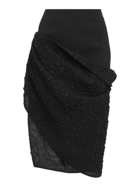 Givenchy Asymmetric Drapes Skirt black