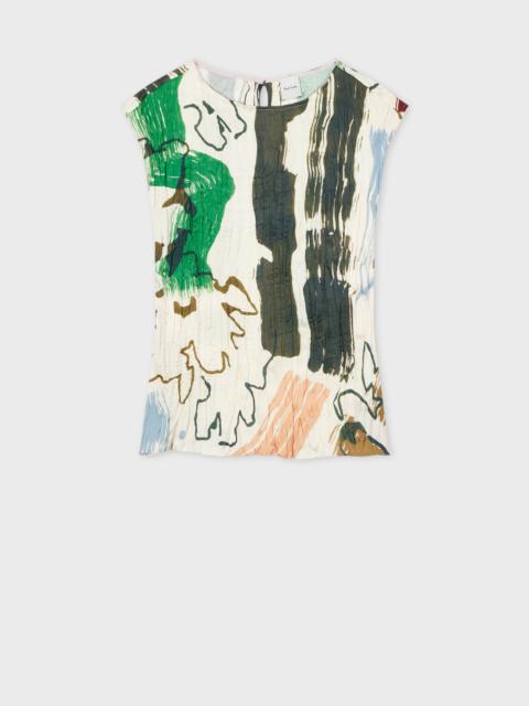 Paul Smith Women's 'Painters' Pleated Top