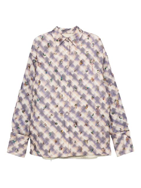 Dries Van Noten Dries Van Noten Women Cartan Silk Blend Shirt