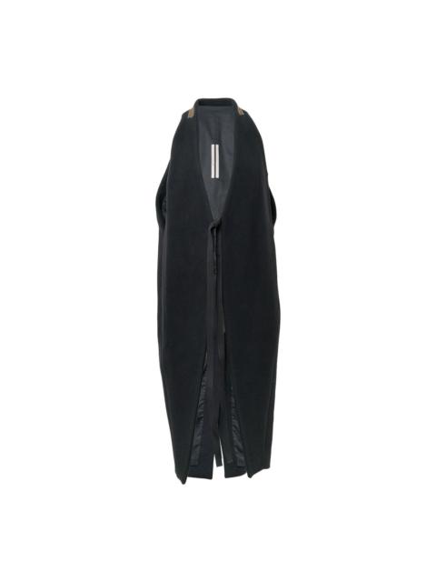 Rick Owens Sleeveless Cyclops Coat Melton