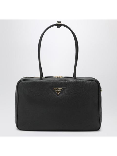 Prada Prada Large Duffle Bag In Black Leather Women