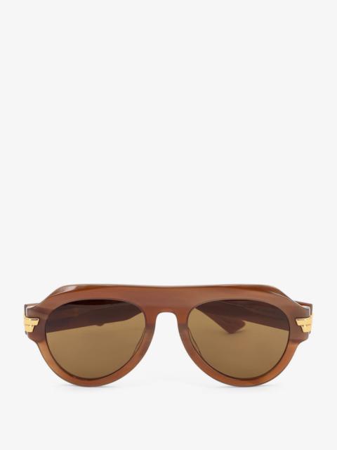 Bottega Veneta Bottega Veneta Acetate Sunglasses Brown Women