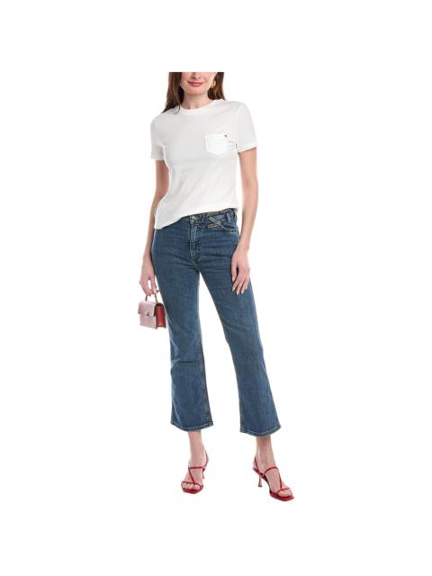 STAUD STAUD x Wrangler The Cropped Indigo Wash Bootcut Jean