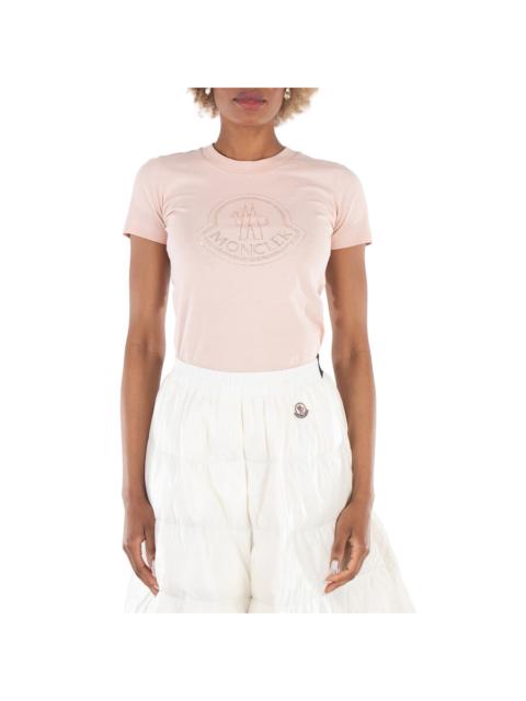 Moncler Moncler Embellished Logo Short Sleeve T-Shirt, Size XX-Small