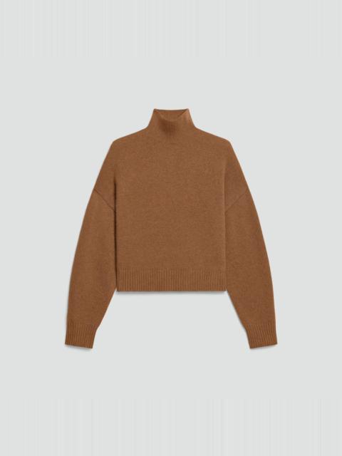 Theory Cropped Turtleneck in Cashmere