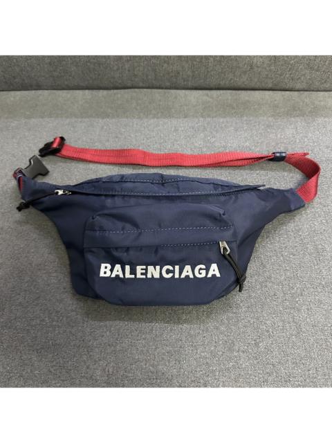 BALENCIAGA Balenciaga Explorer Logo Nylon Belt Bag Navy Italy