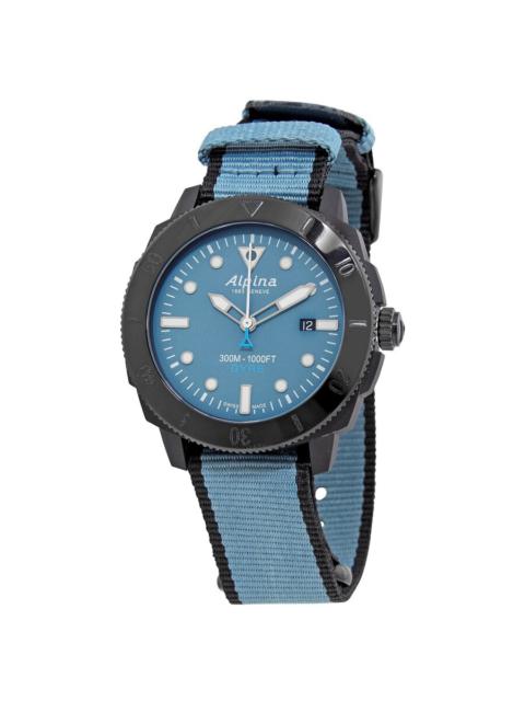 Other Designers Alpina Seastrong Diver Automatic Blue Dial Men's Watch AL-525LNB4VG6BLK