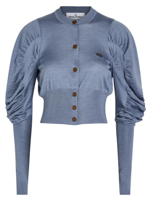 Vivienne Westwood Vivienne Westwood Eli Cropped Wool and Silk-blend Cardigan