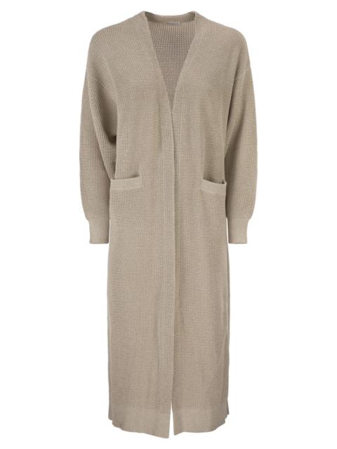 Brunello Cucinelli Brunello Cucinelli Women Sparkling Net Long Cardigan In Cotton