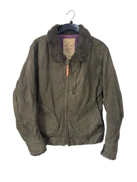 SUGAR CANE BALL Rimini Italian Jacket Black Casual Design Bomber Style