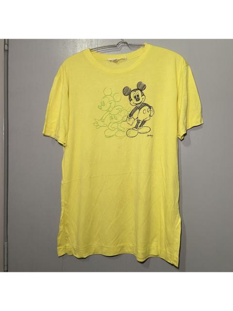 Other Designers Mickey Mouse - ICEBERG x Walt Disney Embroidery Yellow Tee