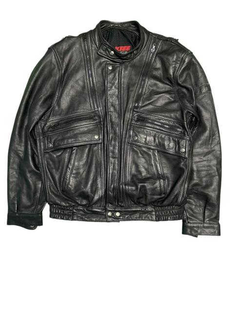 Other Designers Other - Vintage PLICANA leather biker Jacket