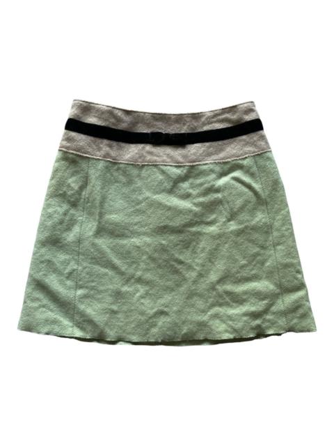 Miu Miu Miu Mui Wool Mini Skirts