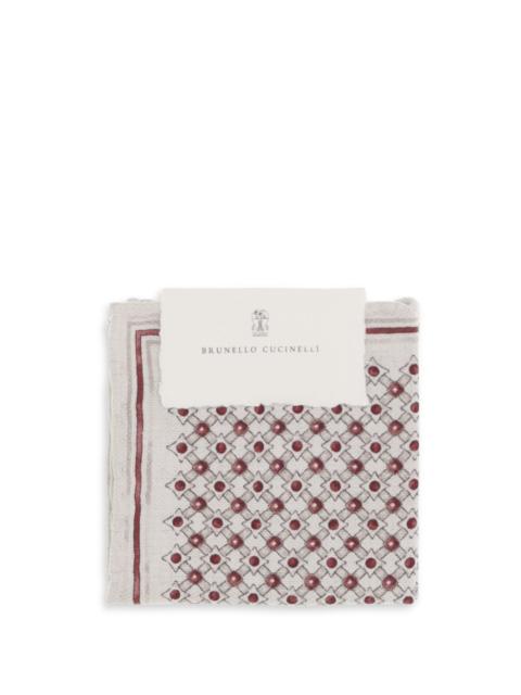 Brunello Cucinelli Brunello Cucinelli Silk Pochette With Geometric Pattern