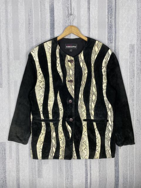 Other Designers Vintage Giorgio Mobiani Snake Leather Jacket K0171