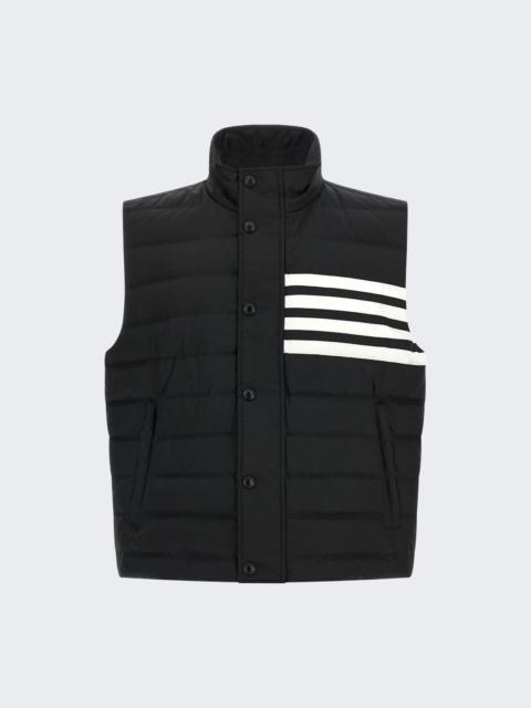 Thom Browne Shiny Ripstop Lightweight 4-bar Vest Black