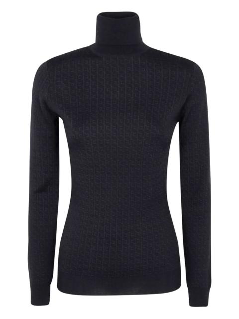 ELISABETTA FRANCHI Turtleneck Sweater With Logo