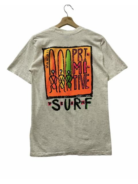 Other Designers Primitive - Vintage Primitive Surf T-shirt White Small