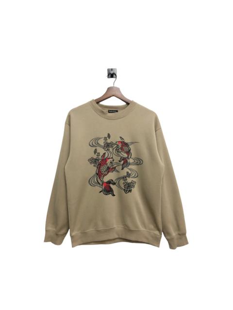 Other Designers Japanese Brand - Vintage Sukajan Koi Crewneck Sweatshirt