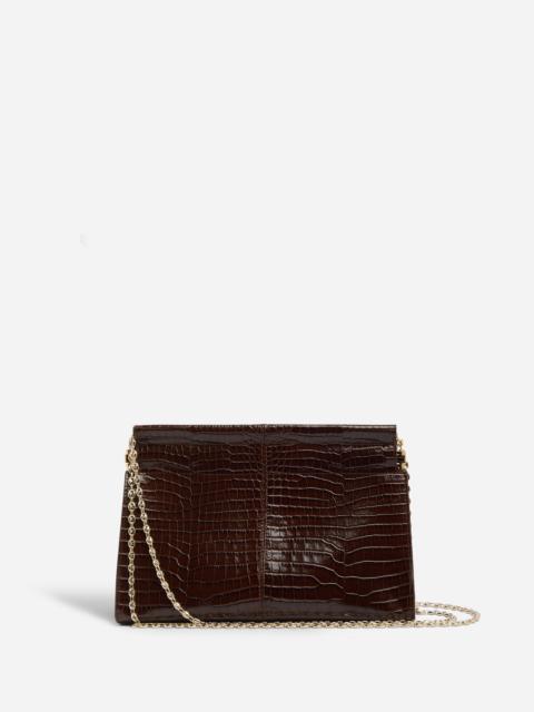 CO Small Leather Clutch with Chain