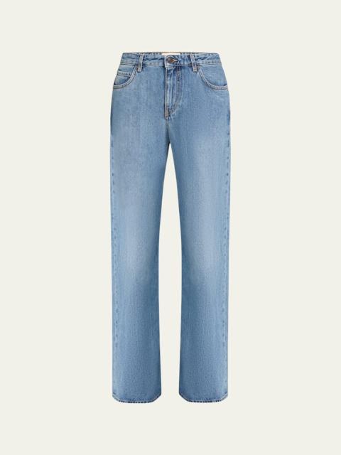 The Row Eglitta Straight Leg Washed Jeans