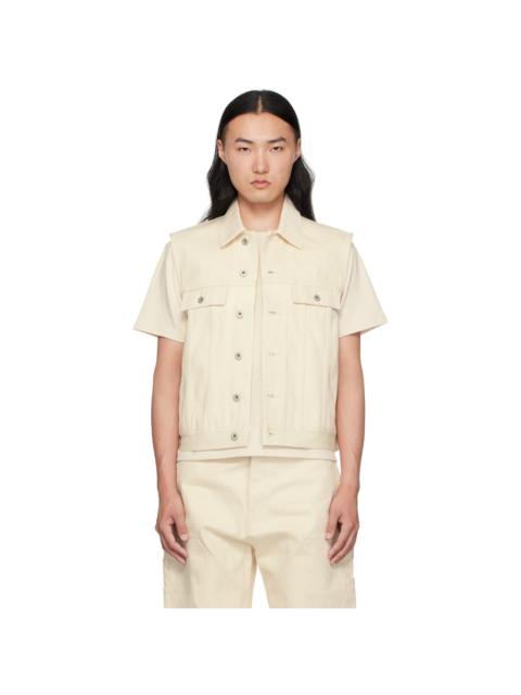 Rick Owens DRKSHDW Off-White Hollywood SL Trucker Denim Vest