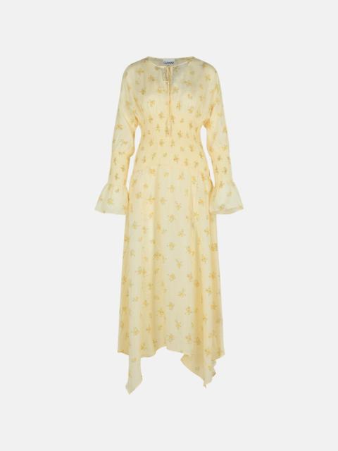 GANNI IVORY VISCOSE DRESS