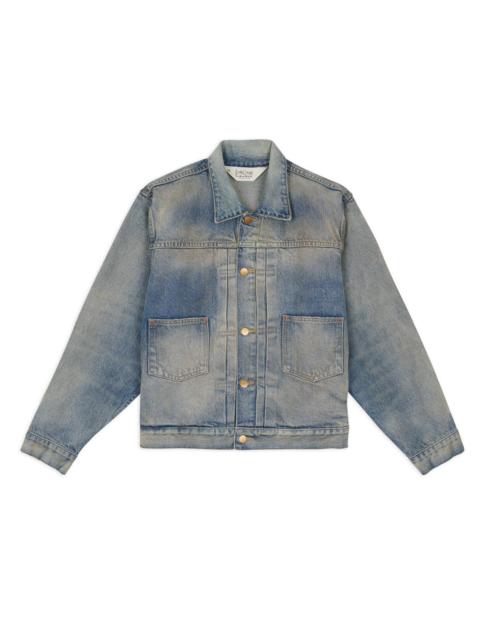 BRAIN DEAD 14.75oz Denim Trucker Jacket - Washed Indigo