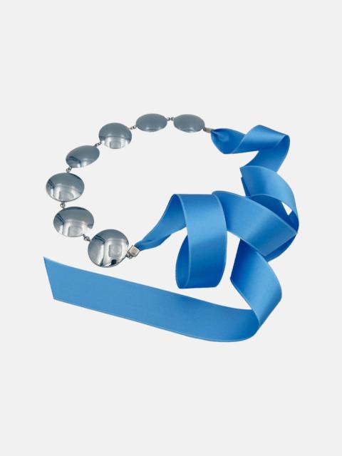 POSTER GIRL NUCLEAR BOW NECKLACE BABY BLUE