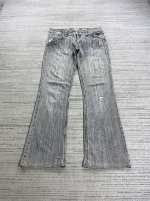 Hysteric Glamour Vintage Flared H&G Grey Wash Denim Pants