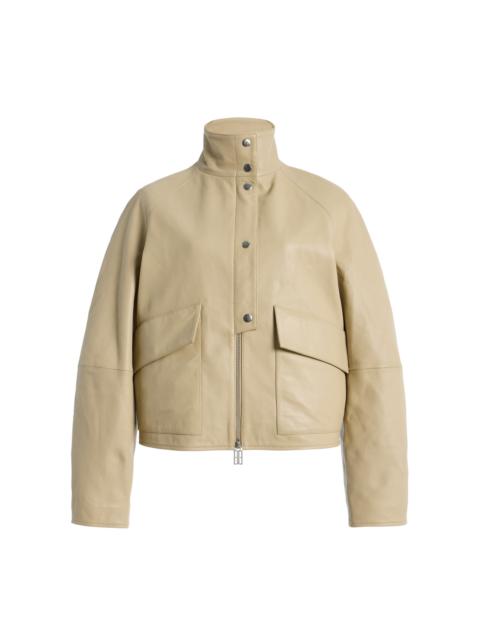 BY MALENE BIRGER Suzanne Leather Jacket neutral