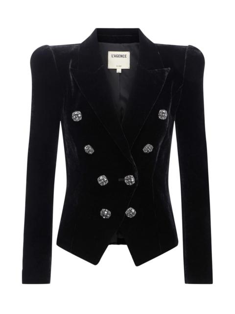 L'AGENCE Bethany Velvet Blazer