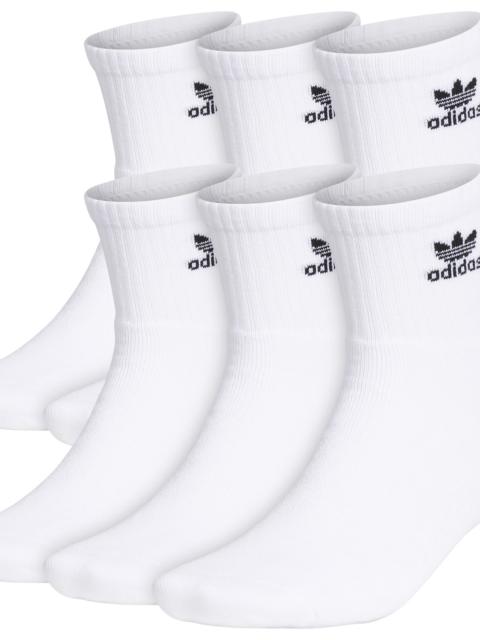 adidas Originals adidas Originals Mens adidas Originals Trefoil 6-Pack Quarter Socks