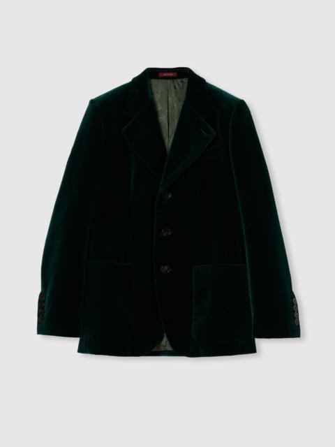 GUCCI Stretch cotton velvet jacket