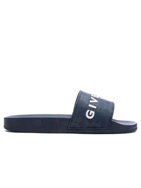 Givenchy SLIDE FLAT SANDALS - DARK BLUE